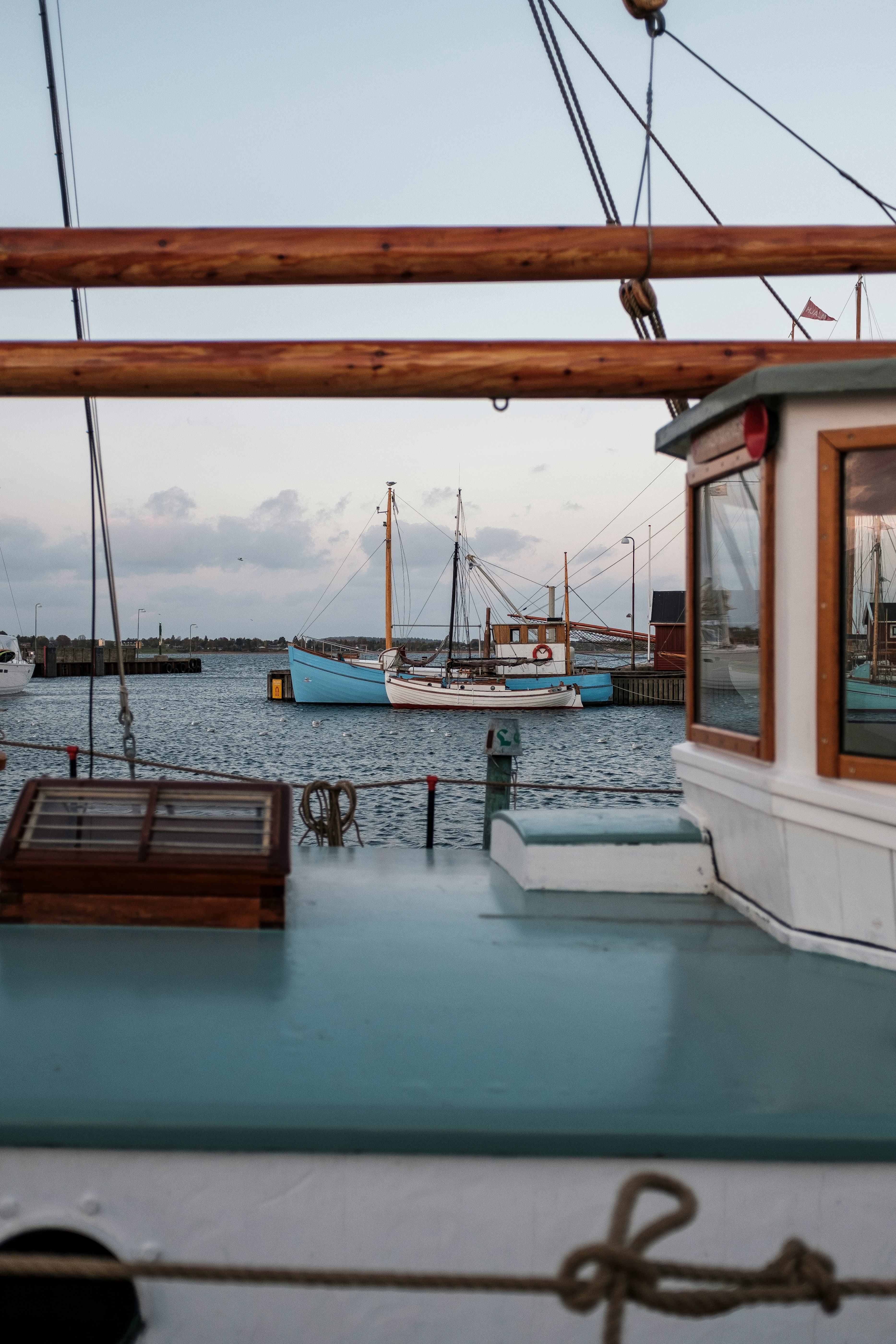 white painted boat